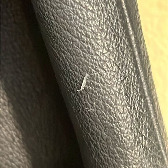 Y2K Long Leather Black Belted Jacket Rare Hoodie Trench Coat M - Picture 8 of 15